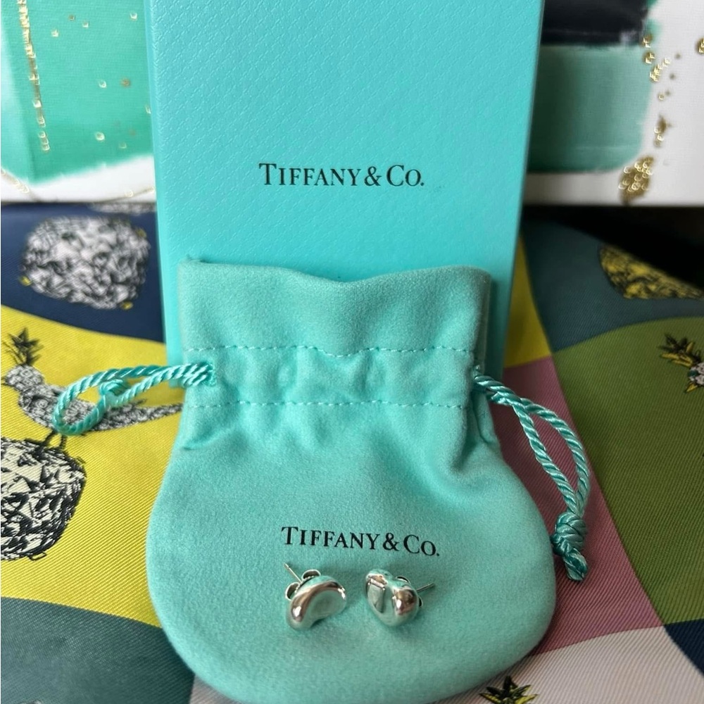 Tiffany & Co. Silver Bean Earrings